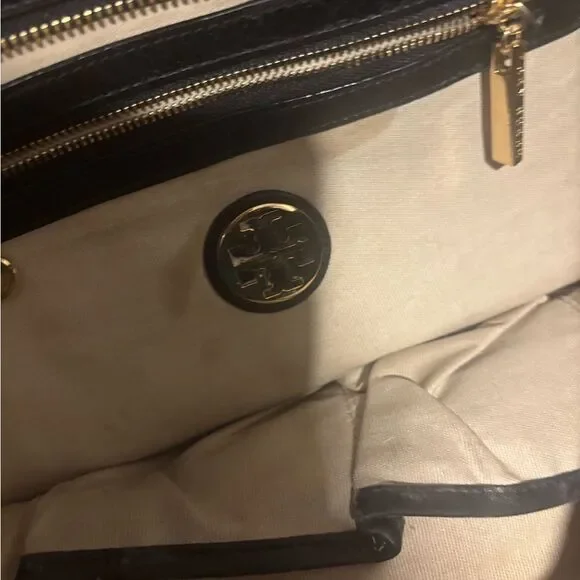 Tory Burch Bombe Leather Tote logo purse designer handbag t design accessory bag